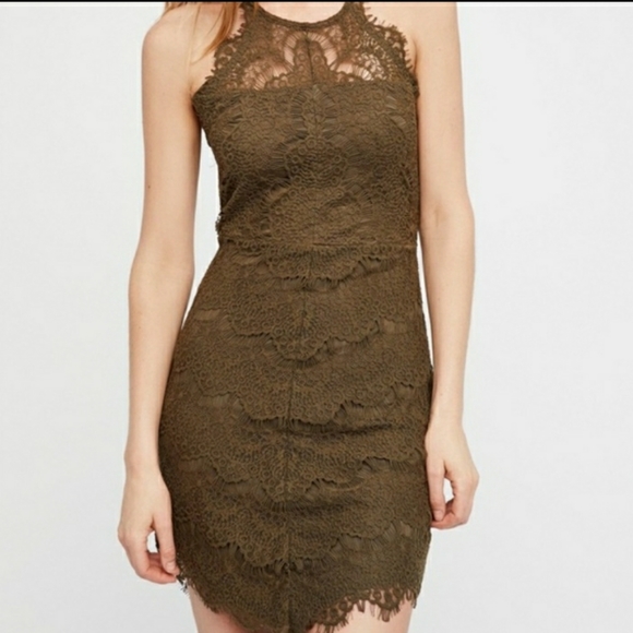 Crotched Lace Dress - Picture 1 of 3